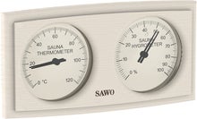 SAWO Bastutermometer och hygrometer, asp
