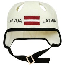 Bastu-/badm&ouml;ssa: Hockey hj&auml;lm, Latvija - Latvia