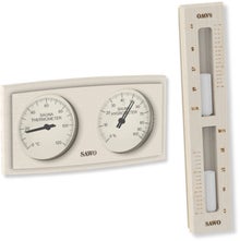 SAWO termometer, hygrometer + timglas, asp